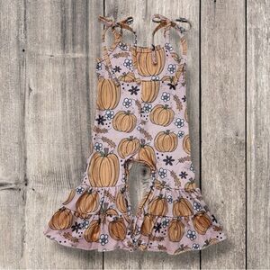Girl Boutique Pumpkin Romper